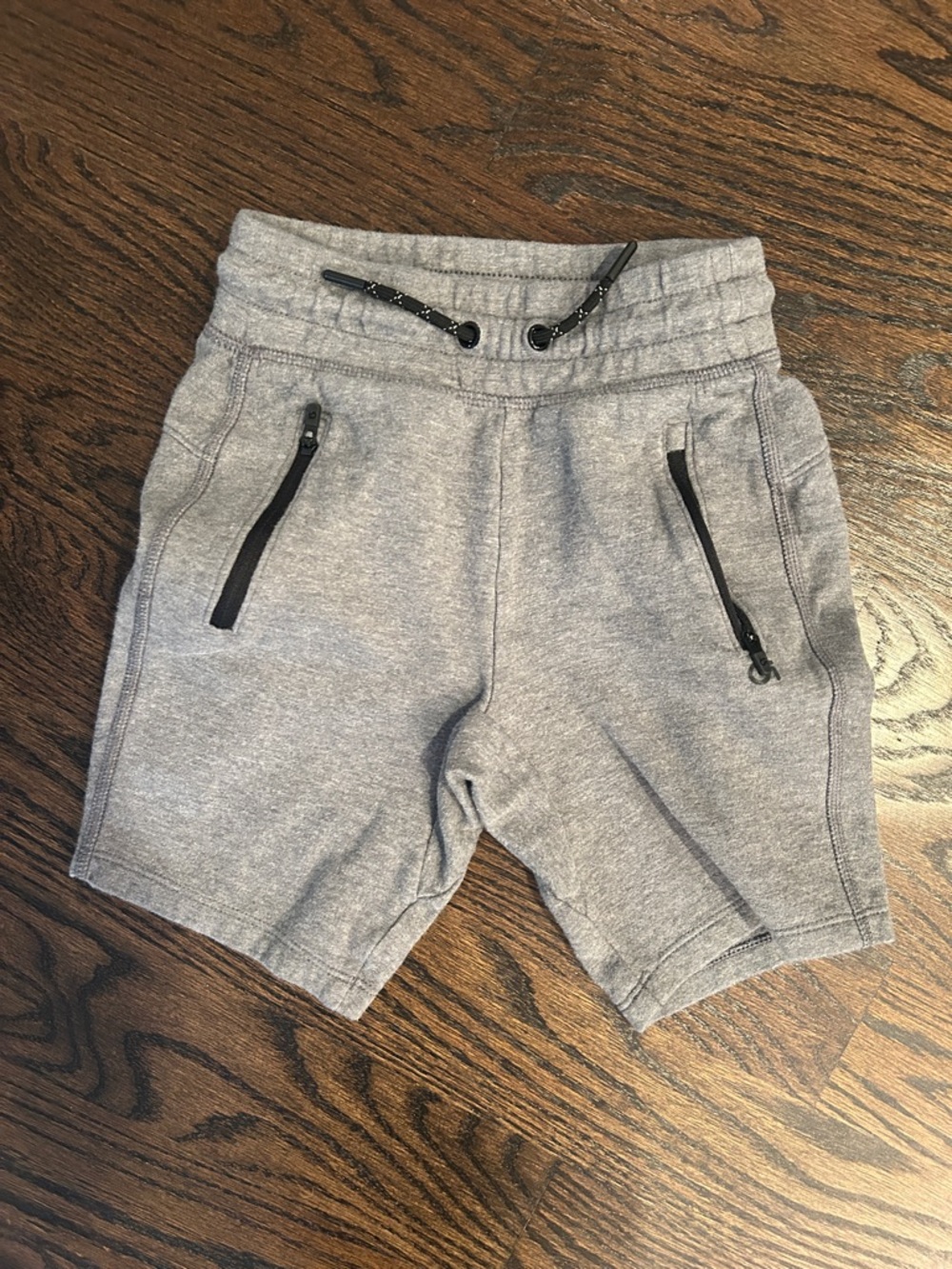 GAP Boys Heather Gray Zip-Pocket Knit Shorts
